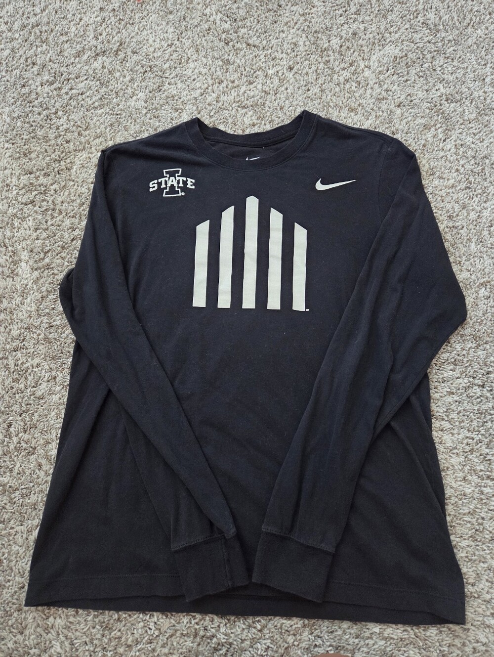 Iowa State Nike Black Long Sleeve Men's Shirt